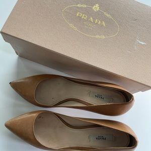 Nude Prada heels